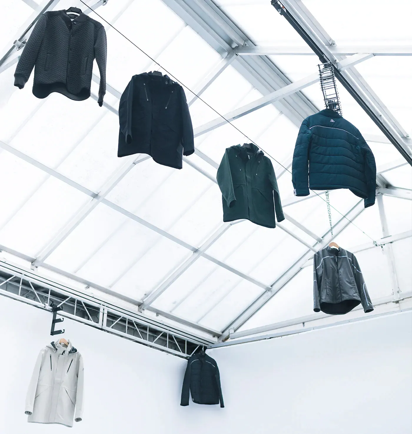 Ulterior collection garments hanging together